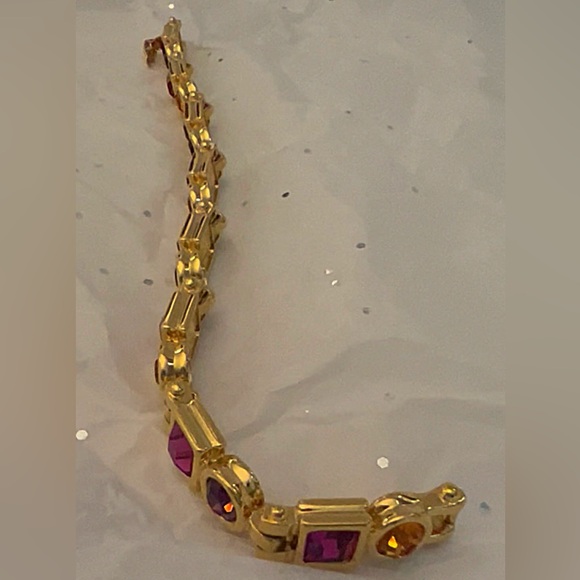 Vintage Monet Collection Concepts 1981 Faux Gemstone Bracelet - Picture 3 of 6